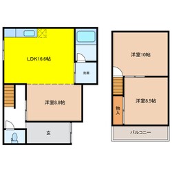 大垣市世安町3丁目戸建の物件間取画像